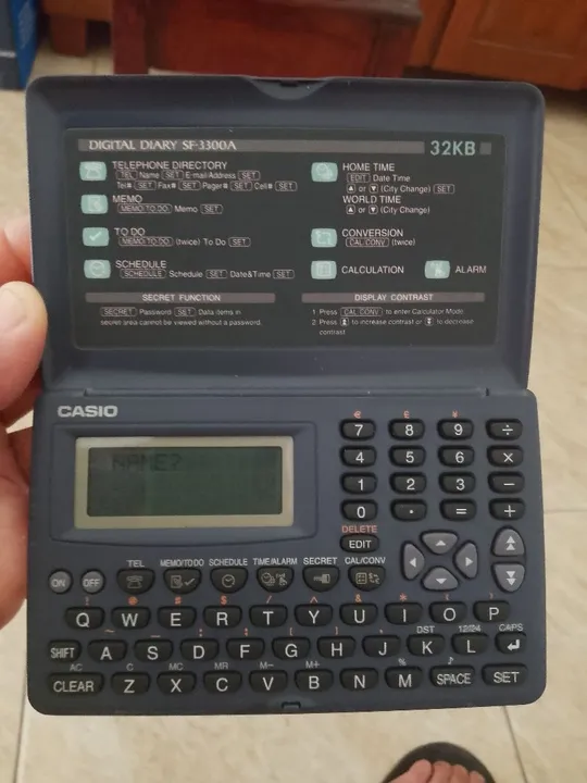 CALCULADORA CASIO ANTIGA - FUNCIONANDO