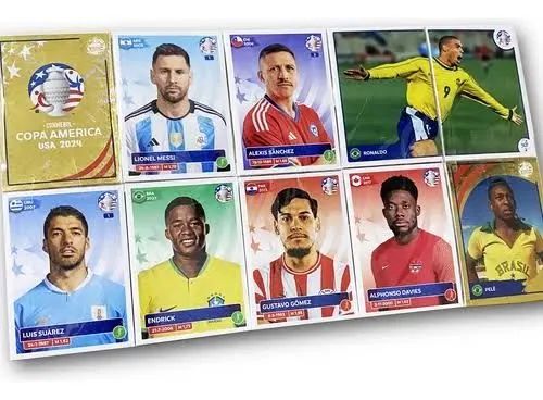 Conjunto Completo das Figurinhas Copa América 2024