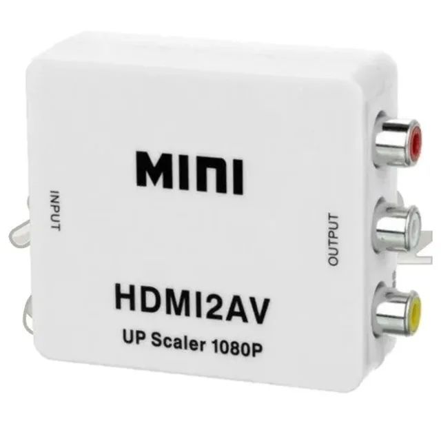 Mini Adaptador Conversor de HDMI para AV HDMI2AV - Exbom em São Luís ma 