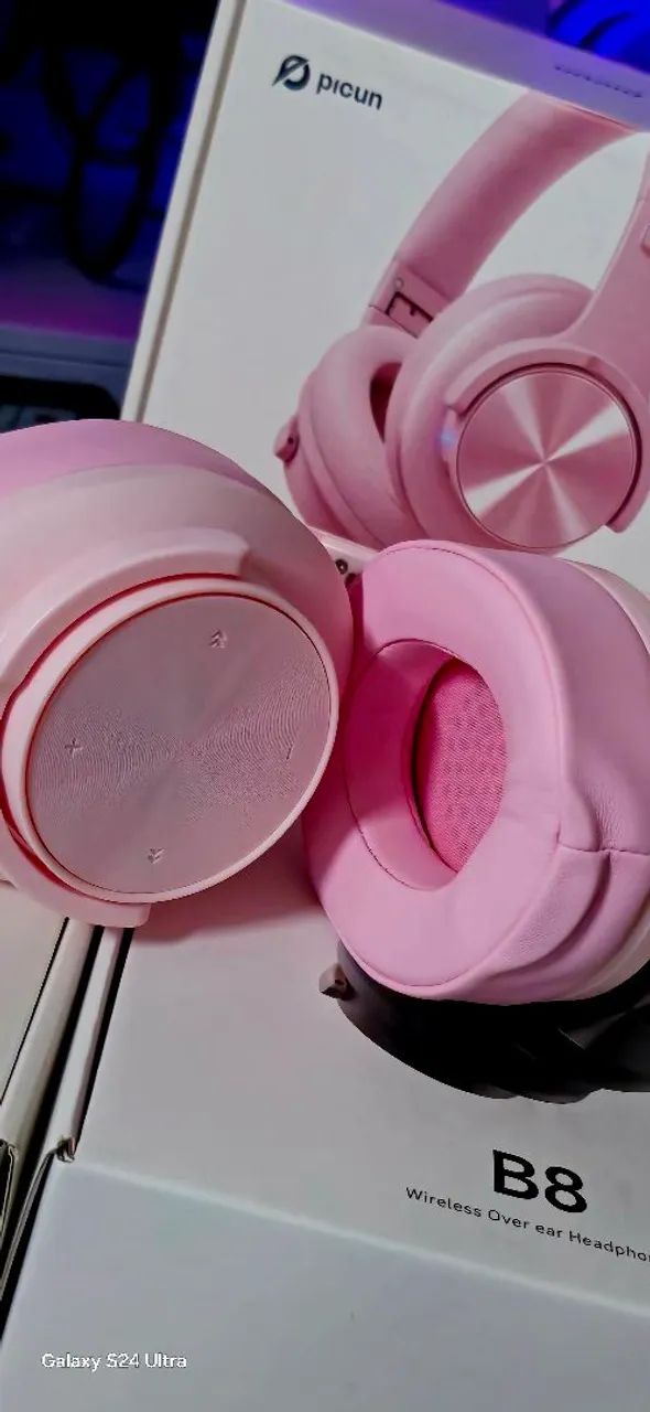 Fone de Ouvido Bluetooth Picun B8 - Rosa - Foto 3