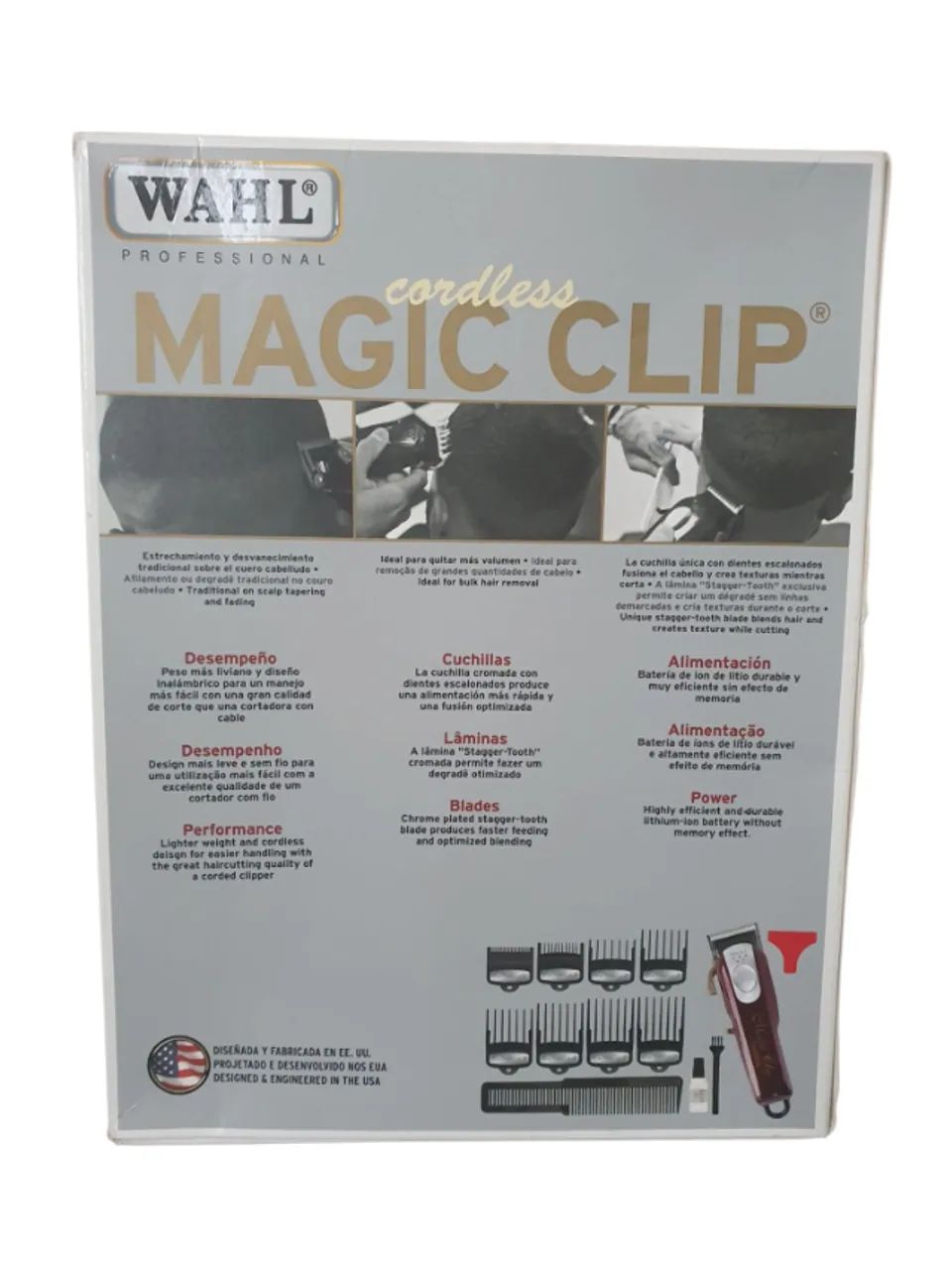 Maquina Cortar Cabelo Wahl Magic Clip Cordless Profissional - Foto 2