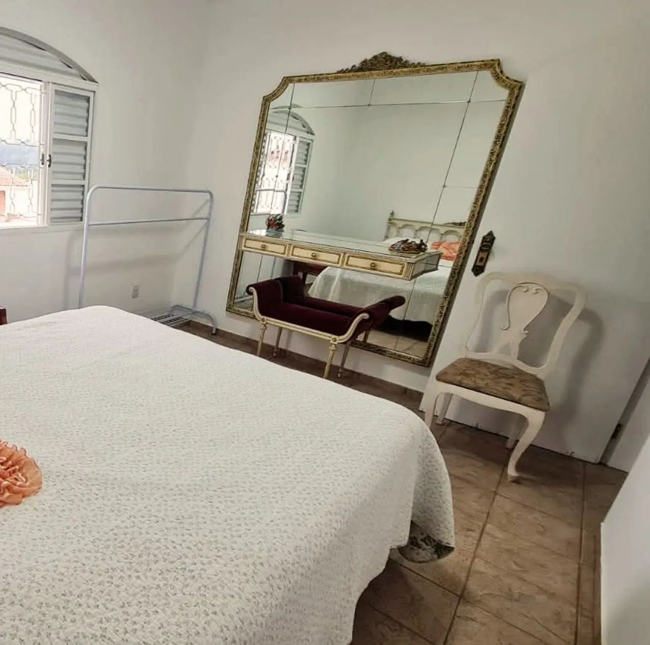 Espelho de Cristal com Penteadeira e Banqueta  - Foto 3