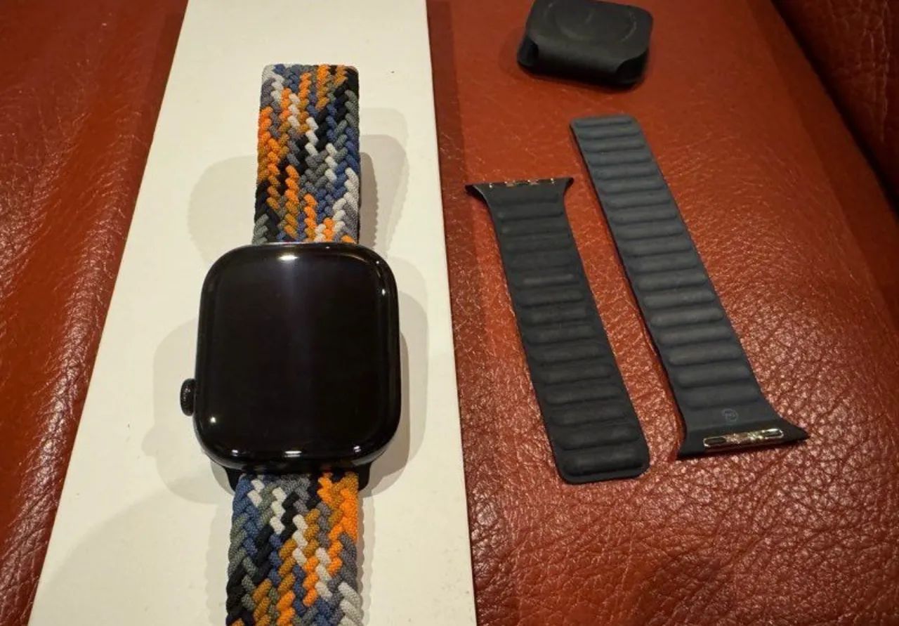 Apple Watch Series 10 gps/cellular 46mm Pulseira preta de elos magnéticos - Foto 3