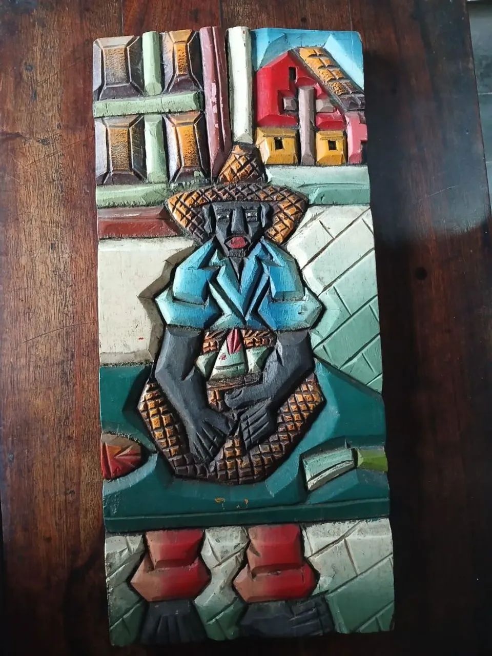 Trio de quadros arte popular  - Foto 4