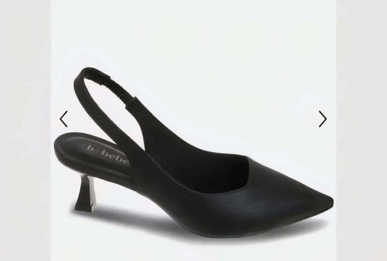 Scarpin Slingback Bebe Preto - Elegância e Conforto