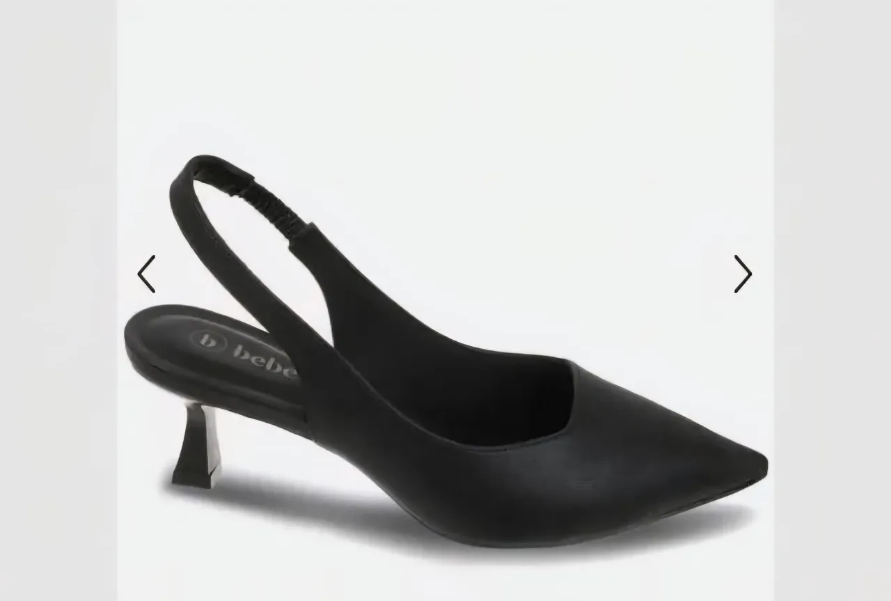 Scarpin Slingback Bebe Preto - Elegância e Conforto