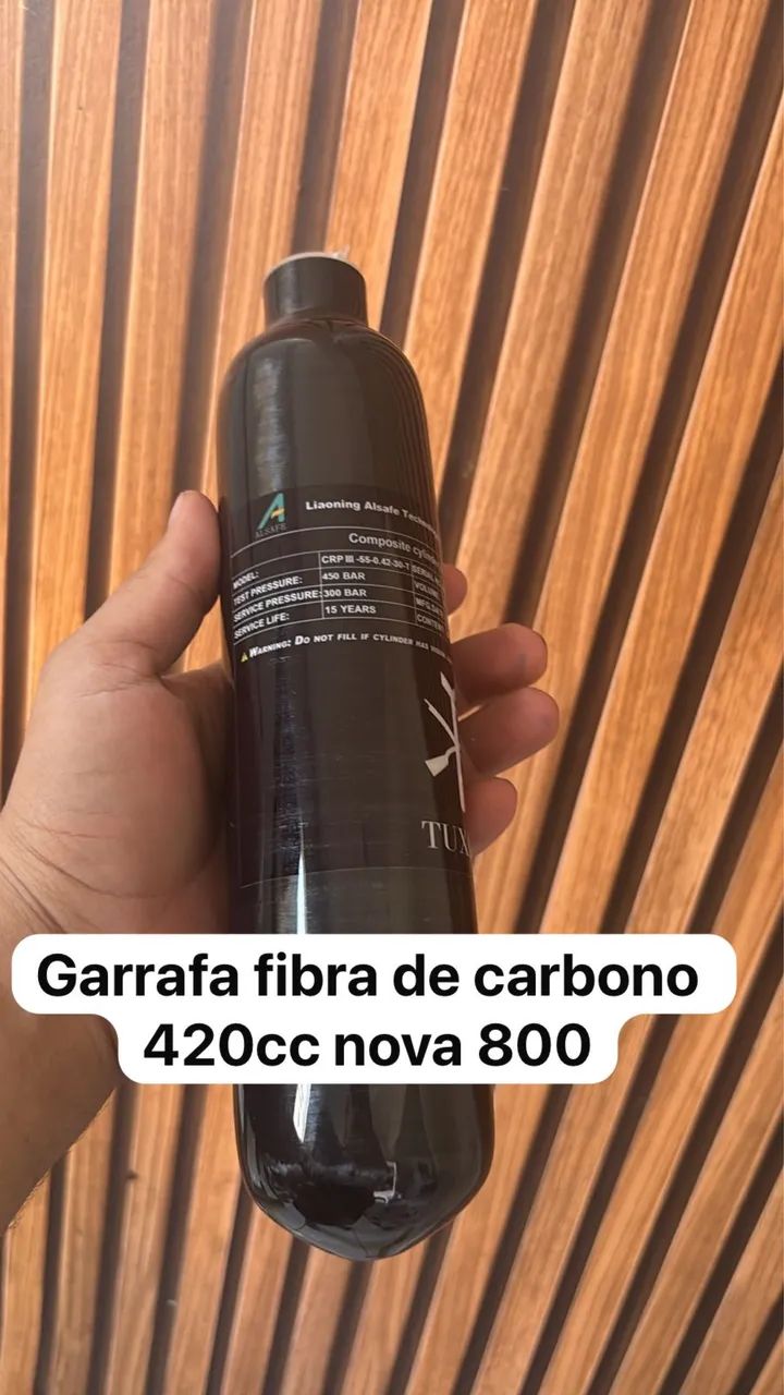 Garrafa fibra de carbono 