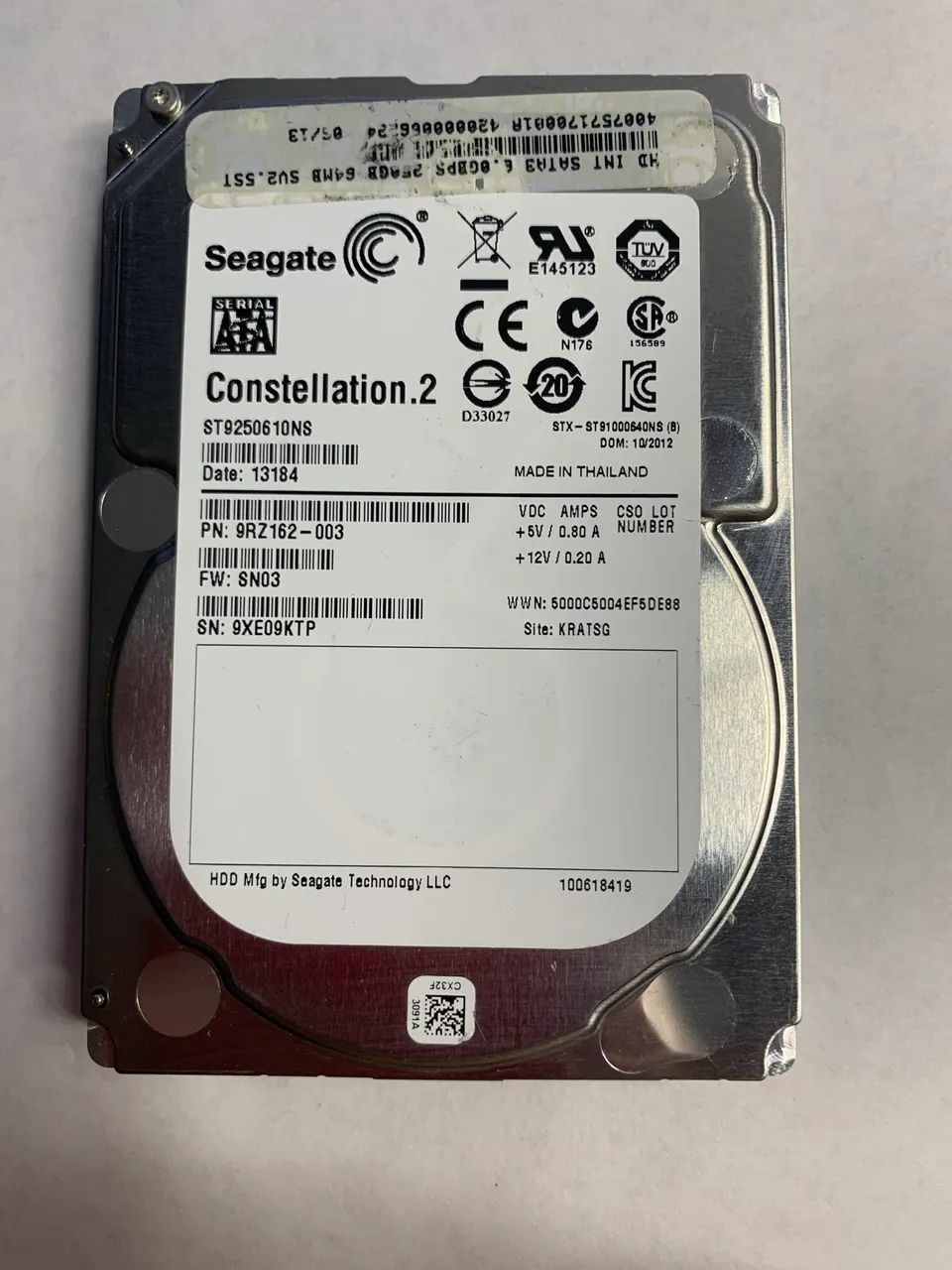 HD SEAGATE 256gb 6gbps SATA3