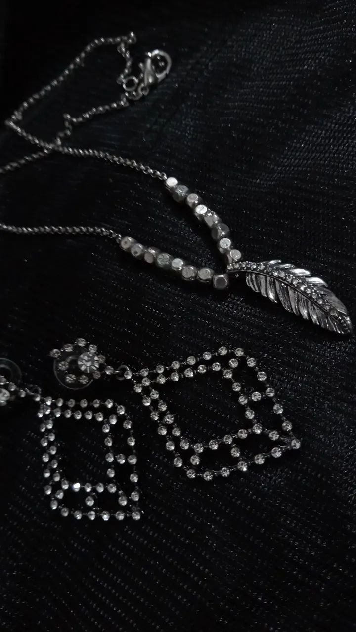 Conjunto colar+brincos - Foto 3
