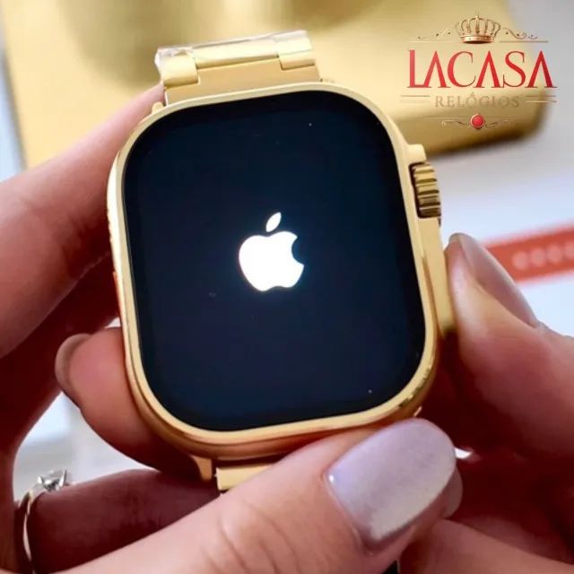 Relógio Ultra GOLD - Inteligente e Luxuoso C/ CAIXA