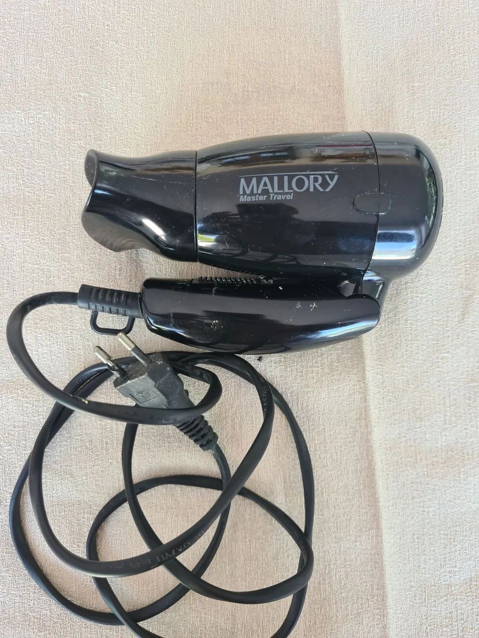 Secador de Cabelo Mallory Master Travel Preto - Foto 2