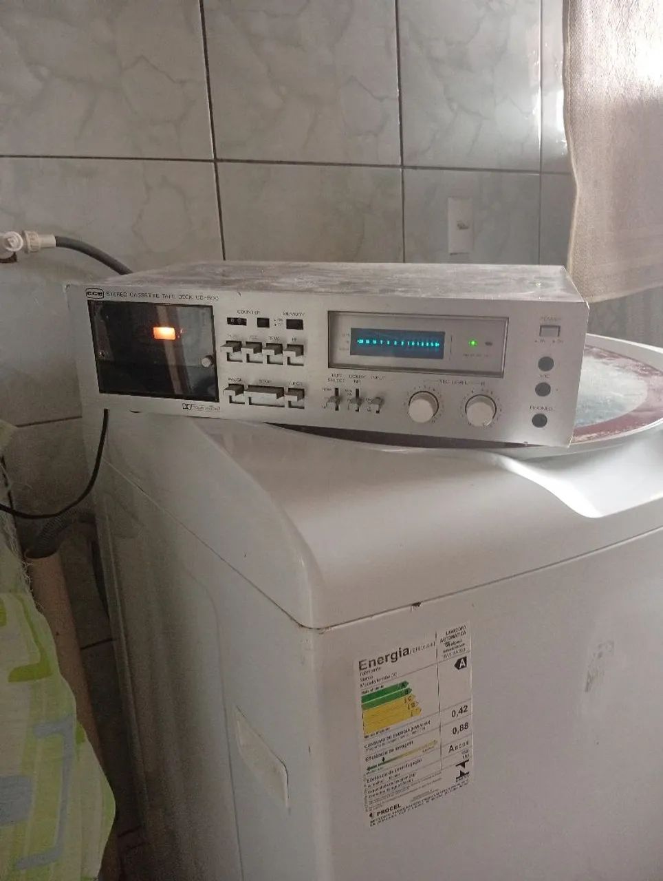 Tape deck cce CD 500 ligando com as funções mais não testado - Foto 2