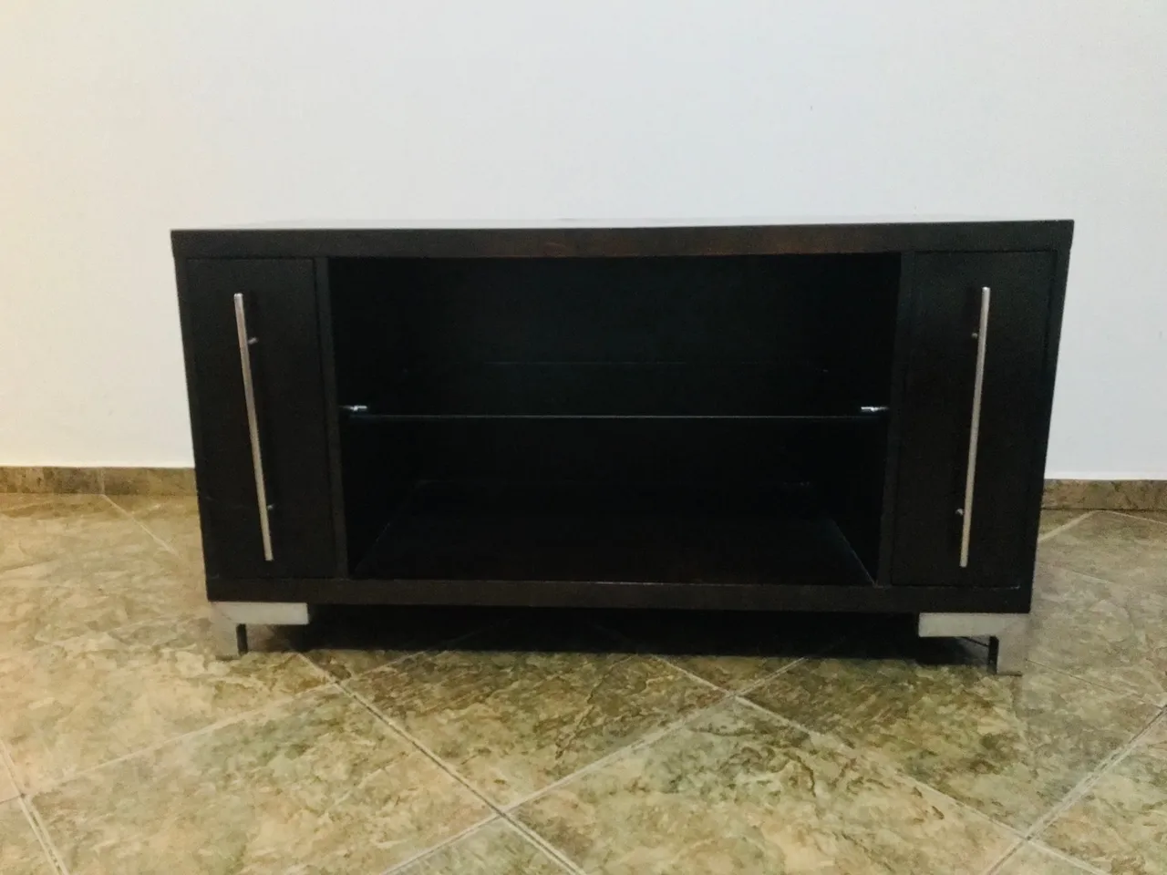 Rack de TV madeira maciça imbuia cedro com 2 Portas rack para sala de tv