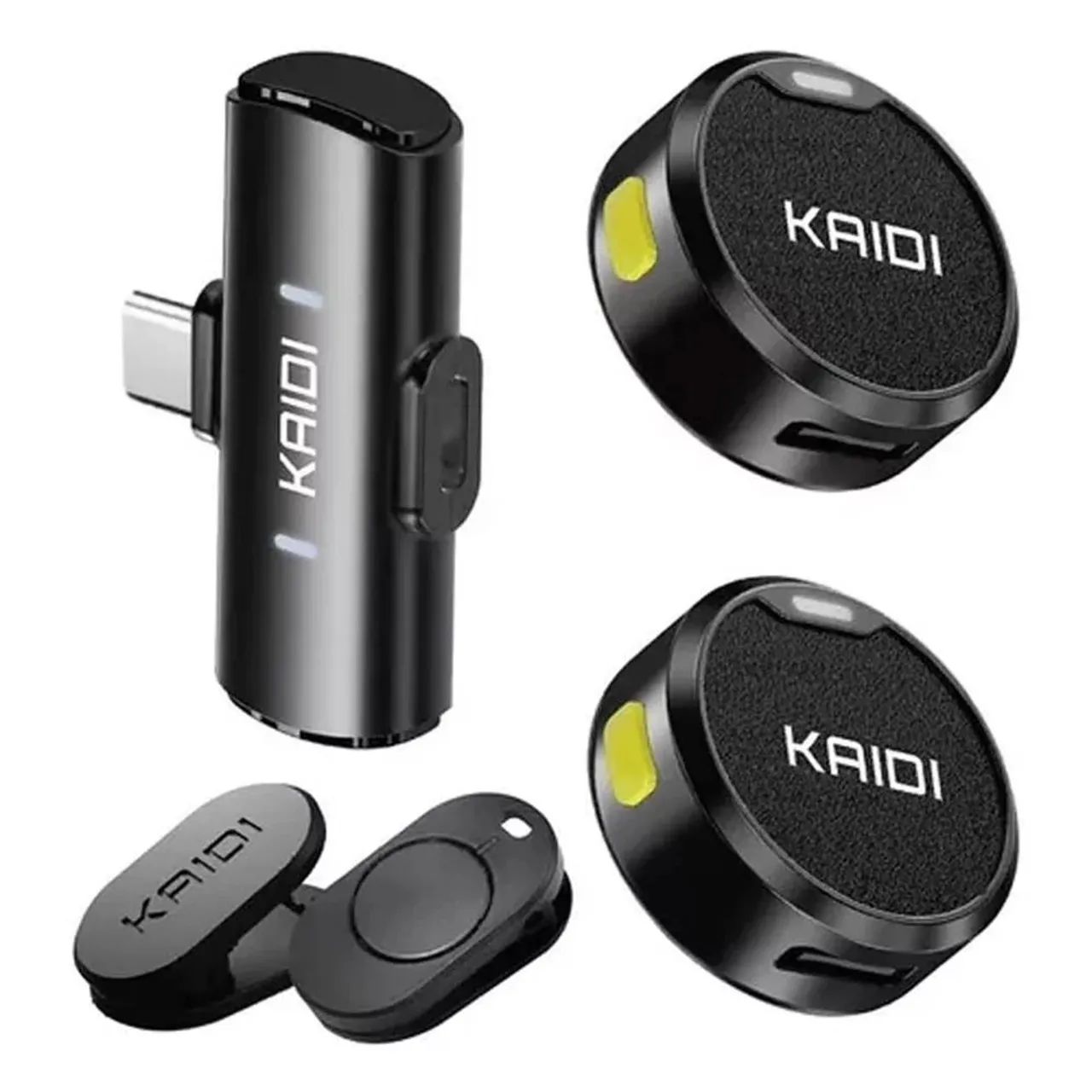 Microfone Sem Fio KAIDI KMF4- C / IOS lapela - Foto 2