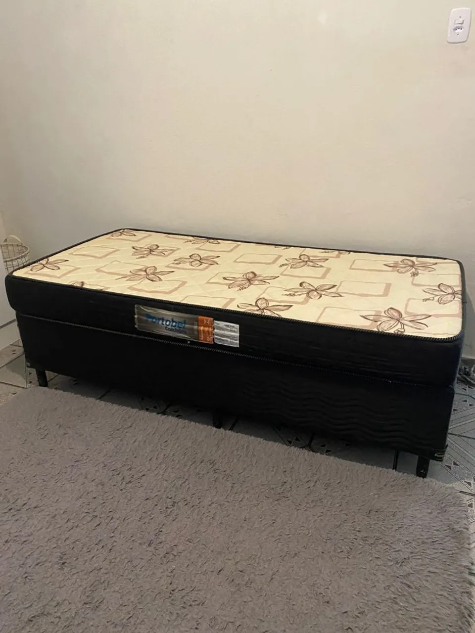 Cama Box solteiro, marca Portobel