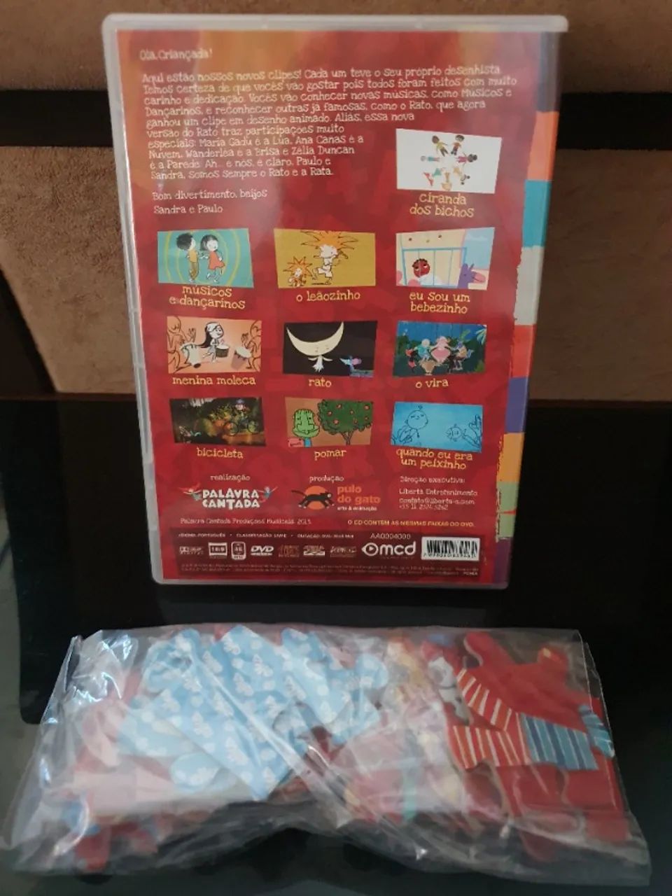Kit Palavra Cantada CD + DVD + Quebra-Cabeça Originais - CDs, DVDs