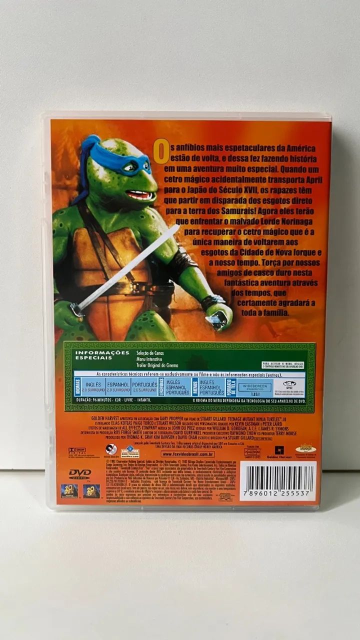DVD - As Tartarugas Ninja 3 - Foto 2