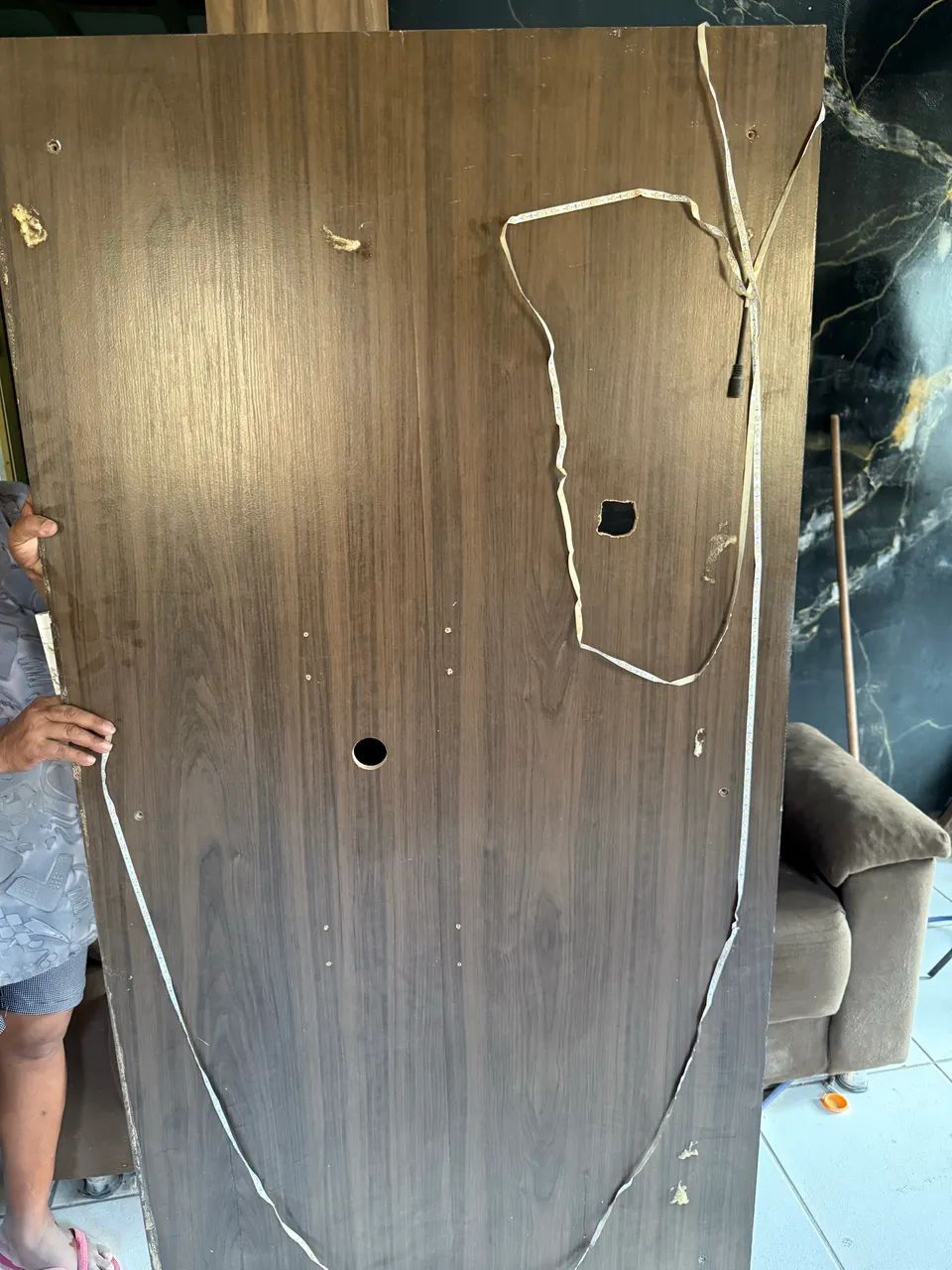 2 sancas iluminação mef 1 rack com painel de tv até 65 polegadas  - Foto 3