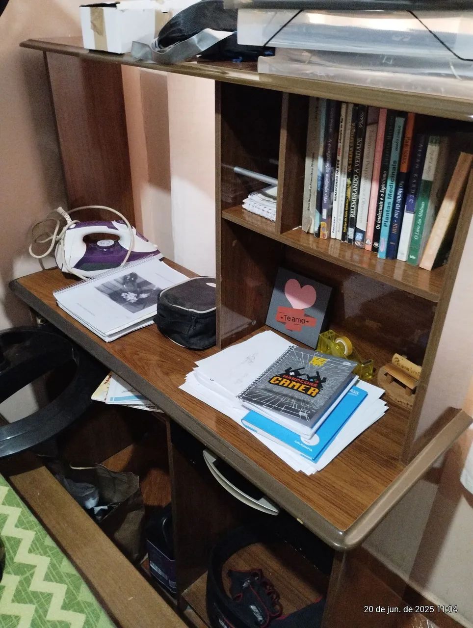 Escrivaninha Compacta com Prateleiras - Foto 4