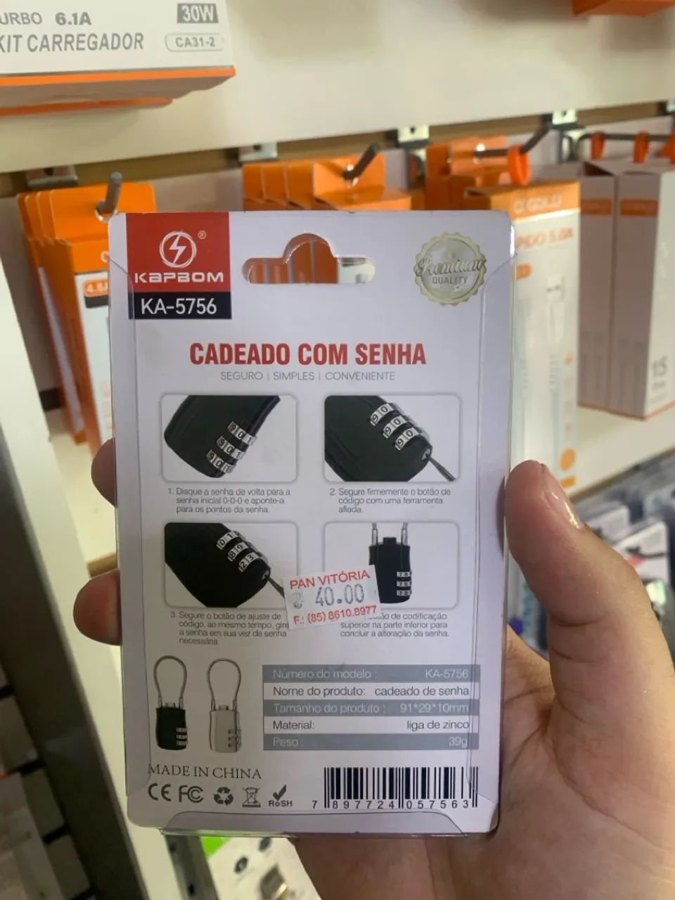 Cadeado Com Senha  - Foto 2