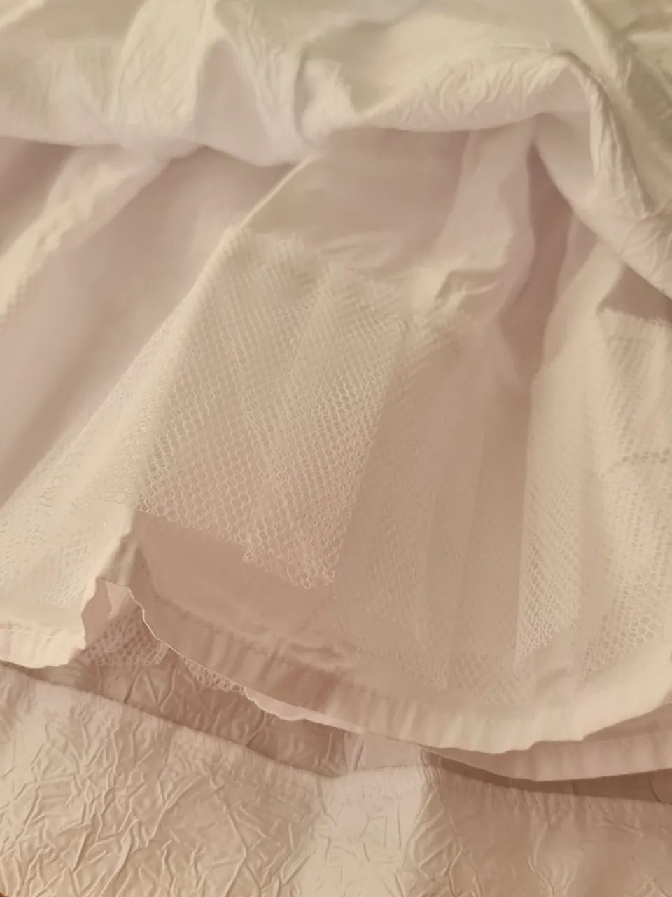 Vestido branco batizado ou festa - 6m - 12m - Foto 5