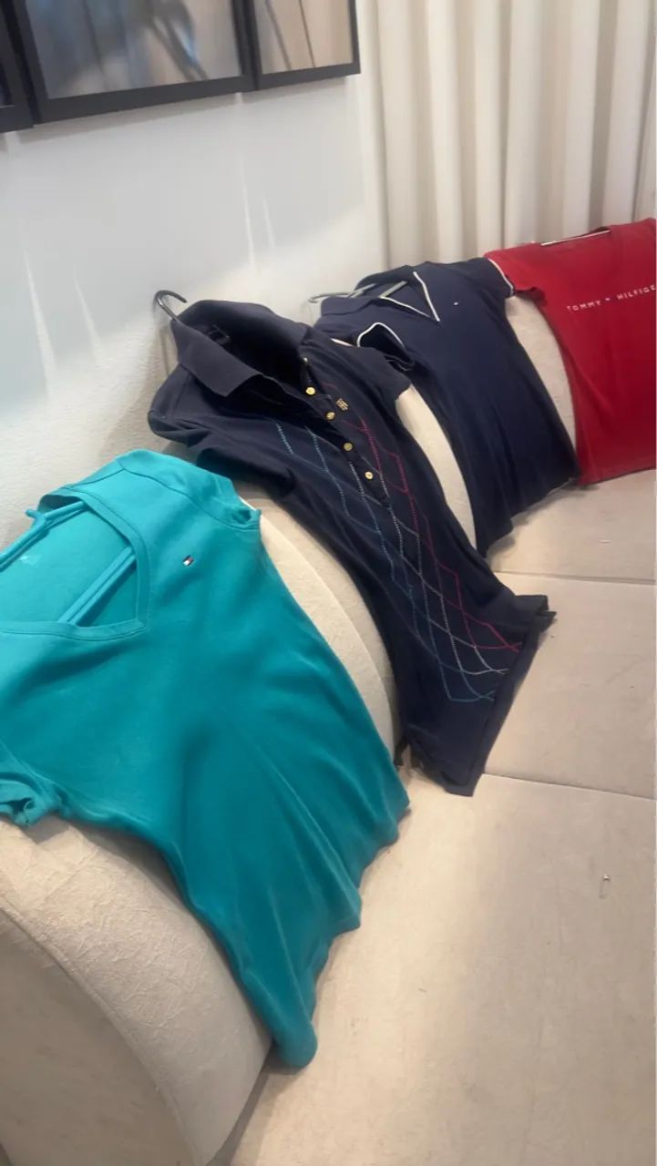 7 Blusas Tommy Hilfiger diversas cores  - Foto 4