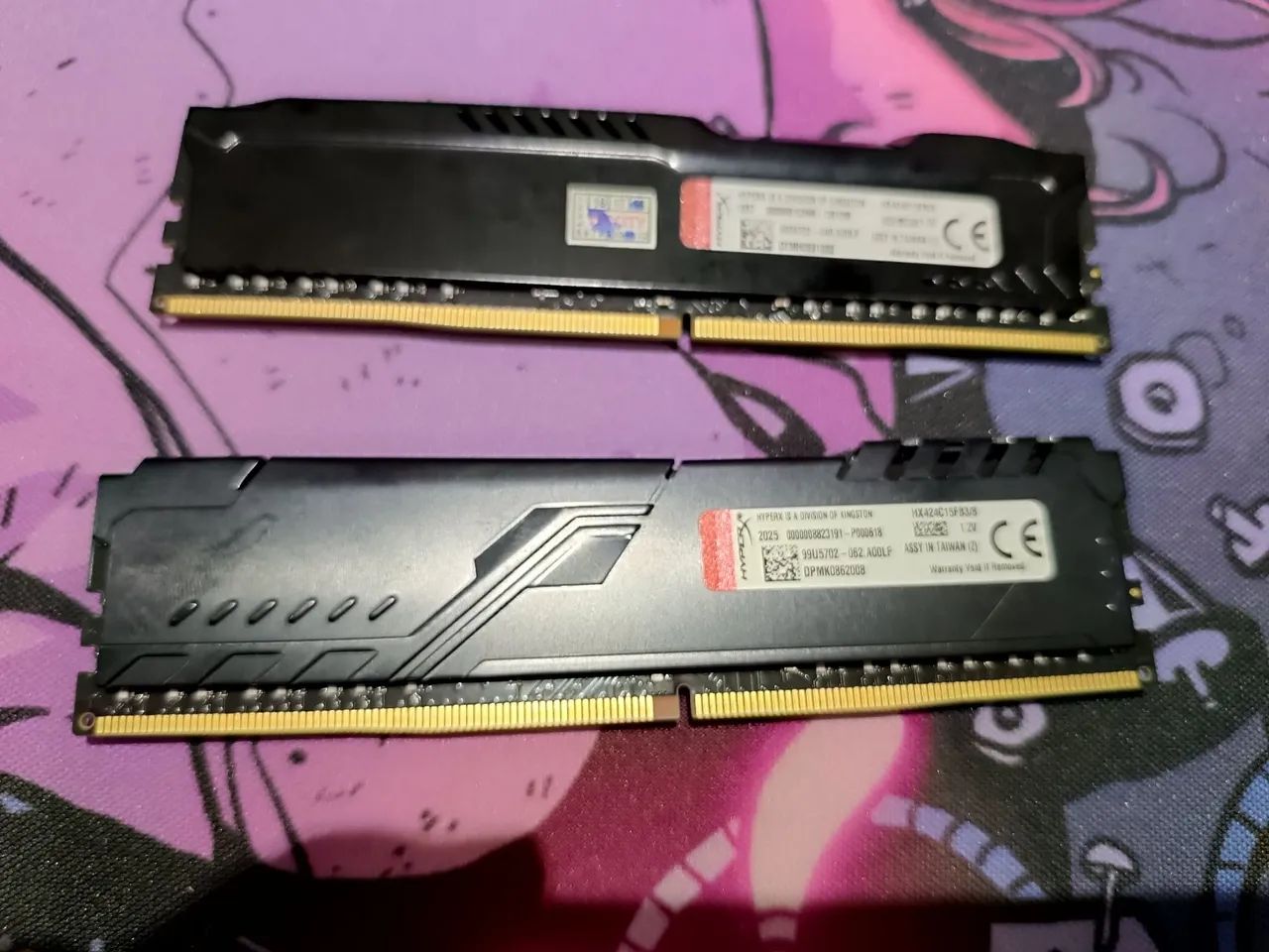 *PARA SAIR HJ* MEMÓRIAS RAM DDR4 FURY PC GAMER - Foto 4