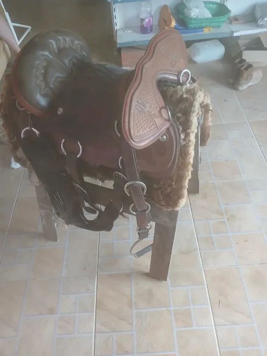 Sela de Montaria em Couro - Foto 2