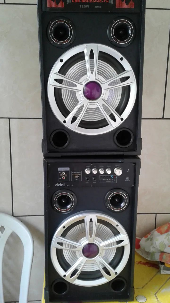 par de caixa amplificada vicini - Foto 3