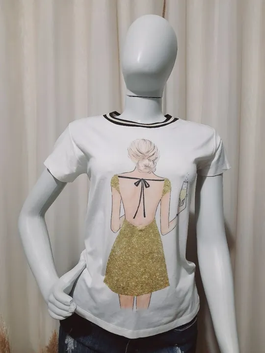 Camiseta feminina personalizada <br>