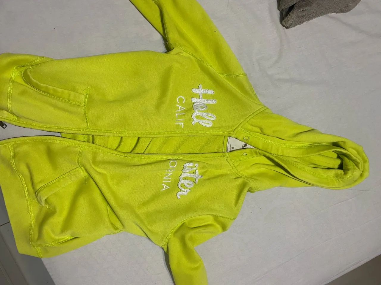 Casaco de Moletom Hollister Califórnia Verde