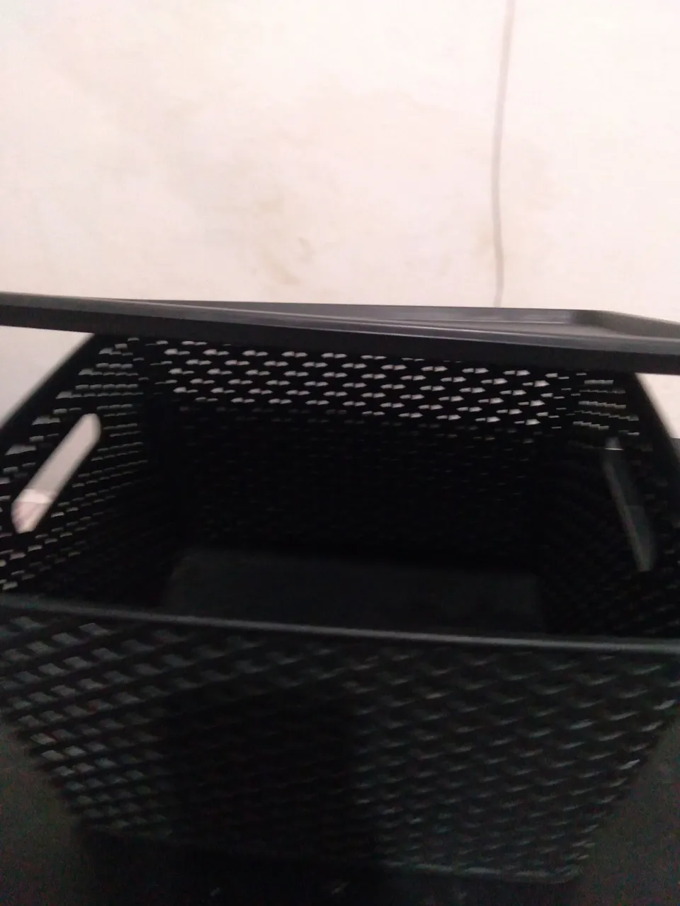 Cesto Organizador Vazado Preto