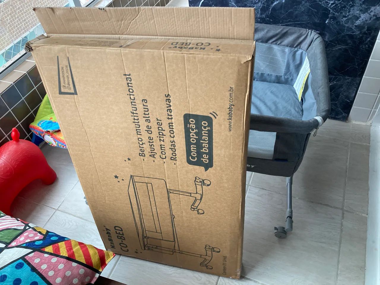 Berço KaBaBy co-bed com balanço 