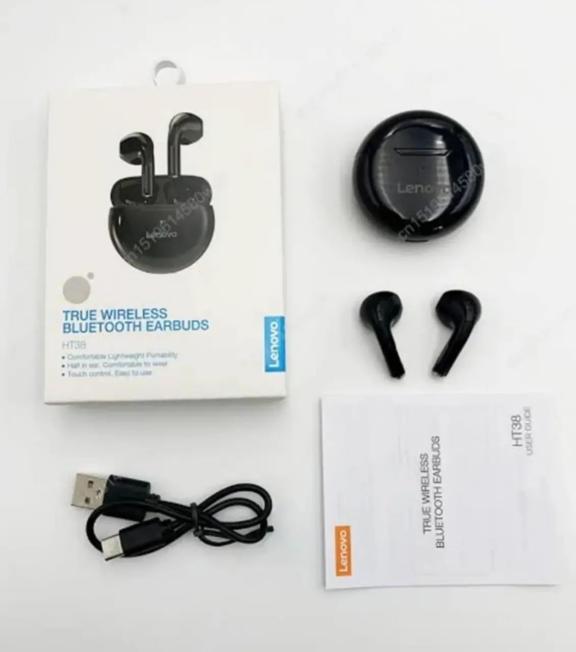 Fone Lenovo® HT38 (PRETO OU BRANCO) ThinkPlus Bluetooth 5.0 - Foto 4