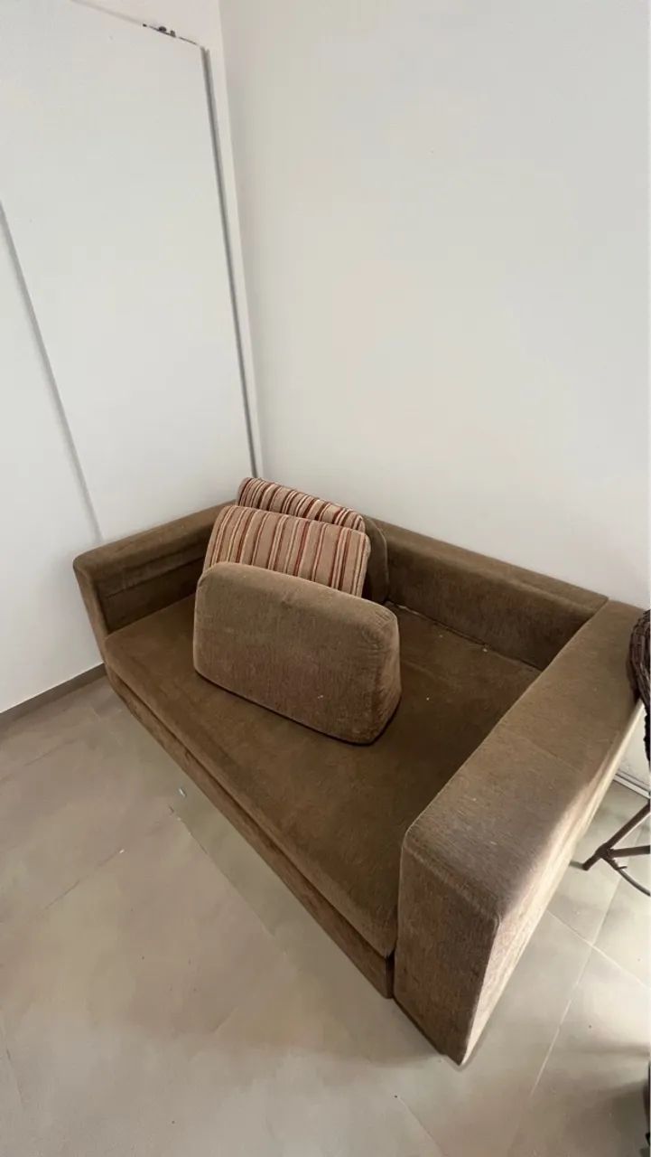 Sofá Cama Marrom - Foto 2