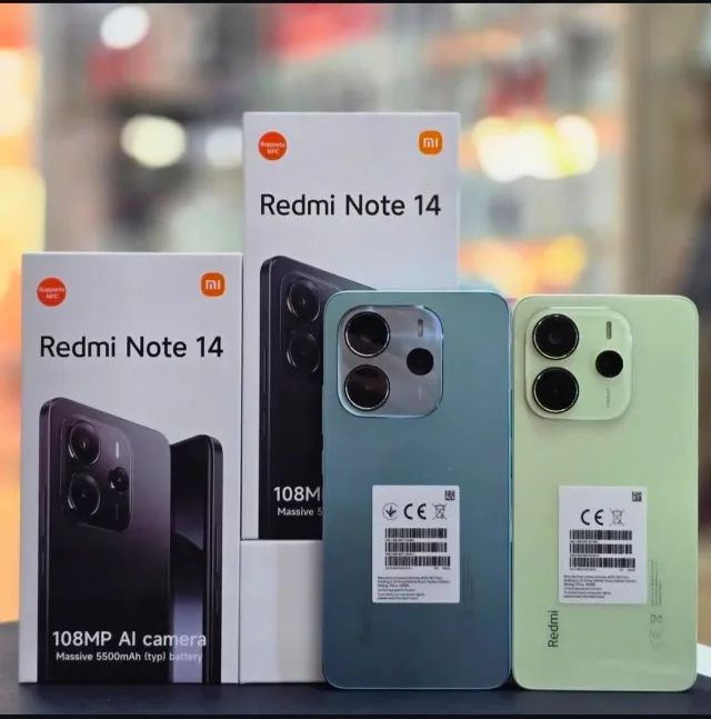 Xiaomi Note 14 4G 128GB 6GB - Novo, cores variadas 