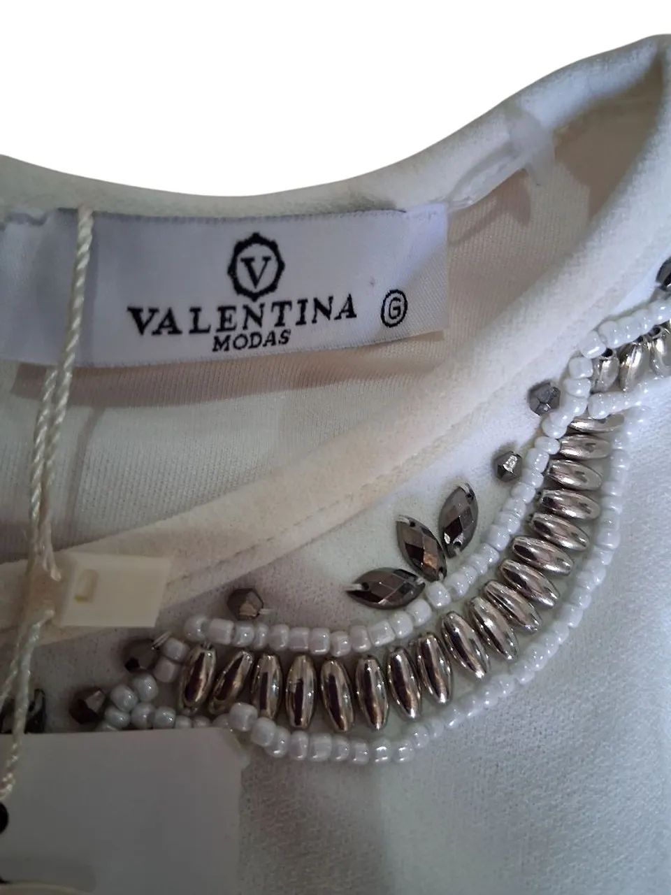 Blusa de manga branca Valentina  - Foto 2