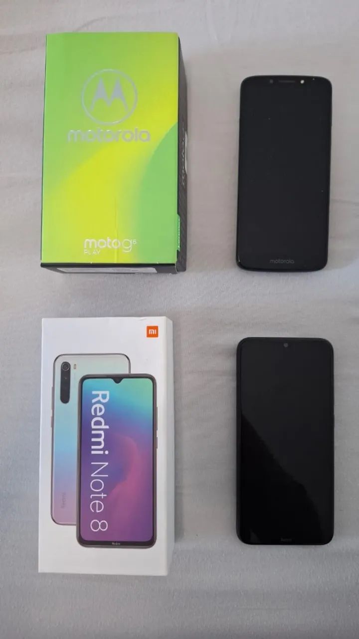 Moto G6 play e RedMi note 8 com defeito