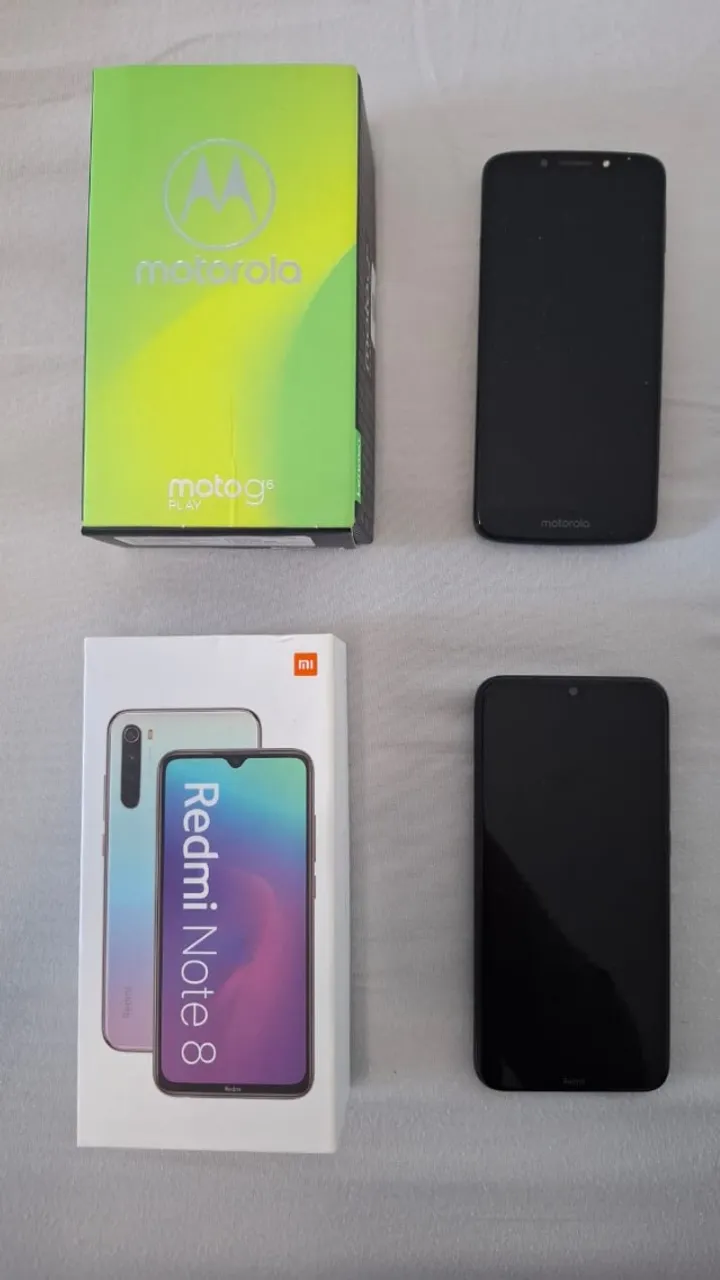 Moto G6 play e RedMi note 8 com defeito