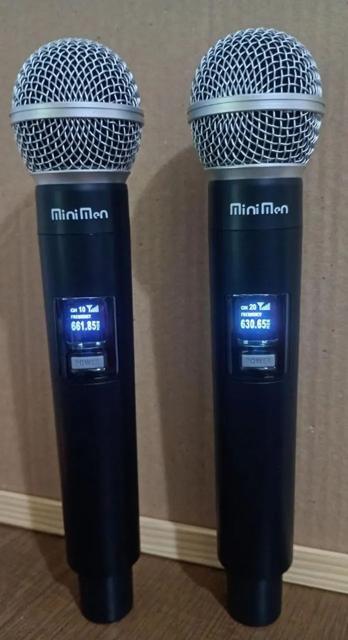 Microfone Sem Fio Profissional Duplo 