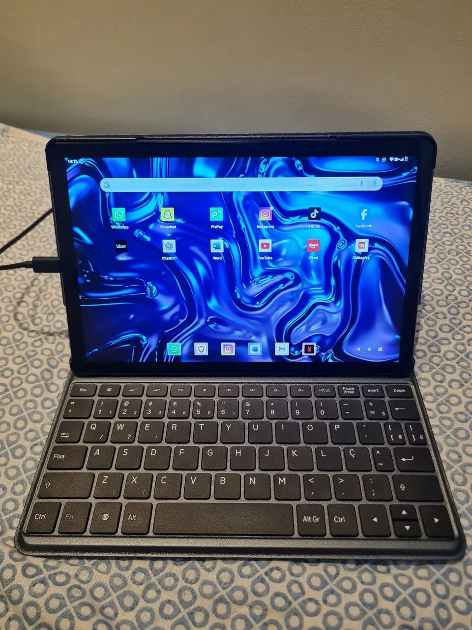 Vision Tab 10 com capa teclado