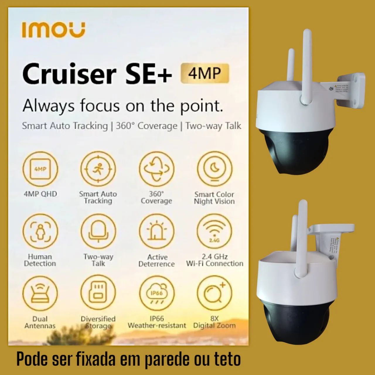 Câmera de Segurança Imou Cruiser SE+ 4MP + Caixa de Passagem Intelbras - Foto 6
