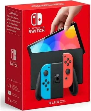 Nintendo Switch OLED + 1 Controle LED + Allmiibo