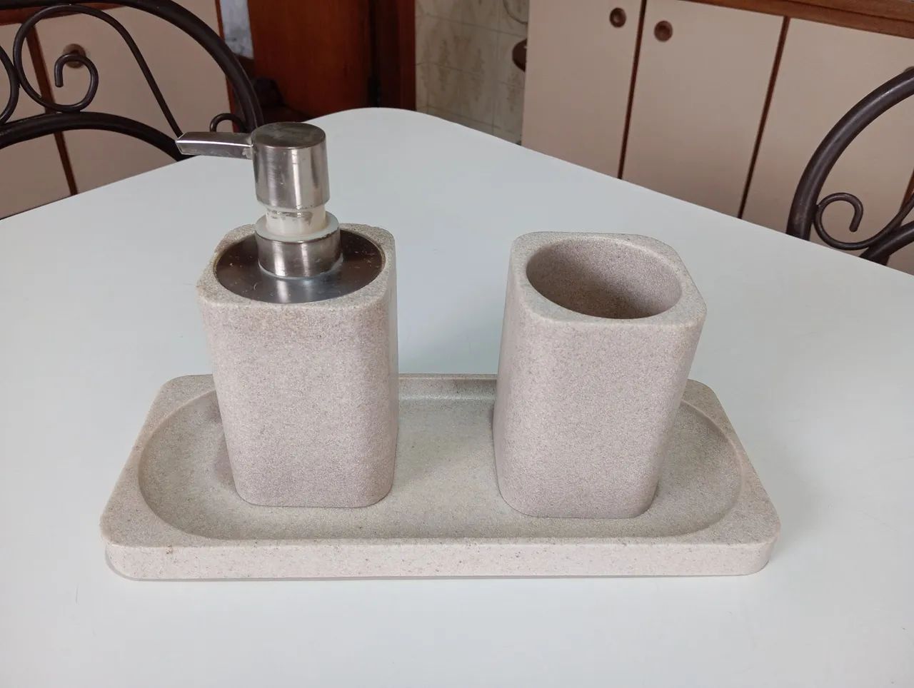 Kit Banheiro Pedra Sabão 