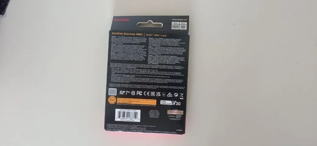 Sd Card Sandisk Extreme Pro 64 Gb 200 MB/s - Foto 2