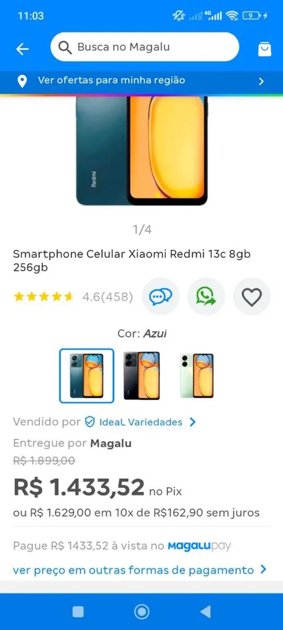 Vendo celular xiomi 13c