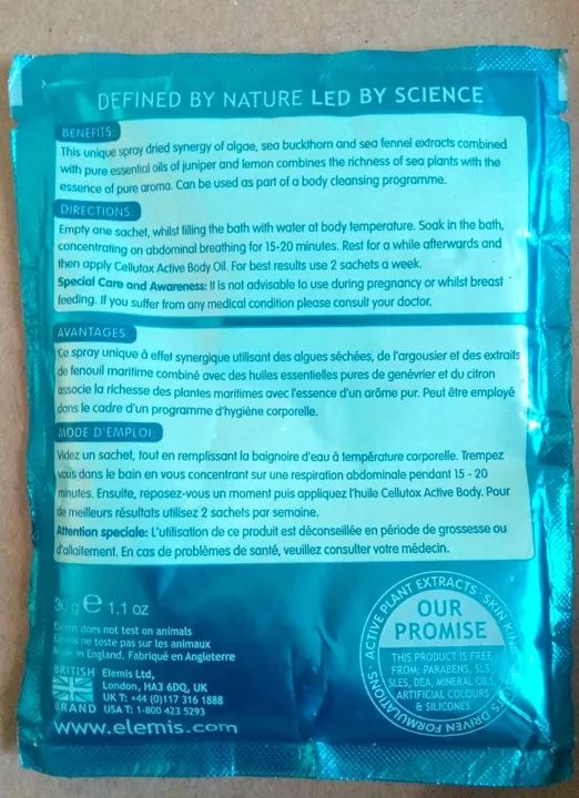 Bath Synergy ELEMIS Cellutox Herbal para limpeza corporal - Foto 3