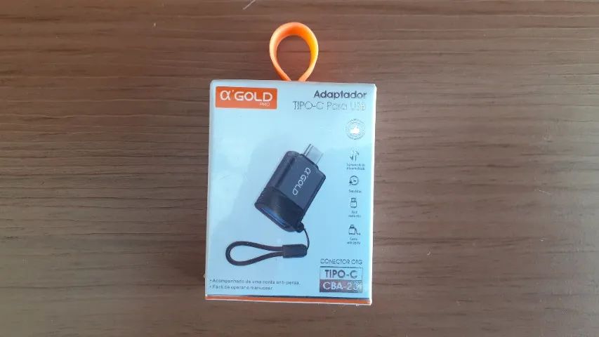 Adaptador OTG tipo C p/ USB - ?' GOLD - CBA23