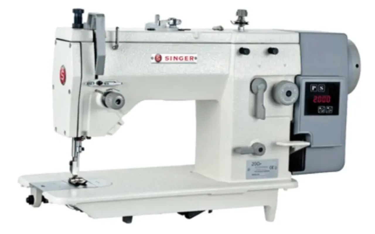 Máquina de costura Singer Zig-Zag 20G direct drive lubr. automática nova na caixa