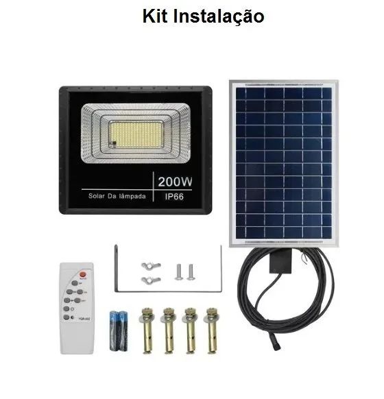 Refletor led solar 200w potencia 200 watts - Foto 5